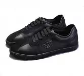 giorgio armani chaussures sneaker  tie low chaussures black